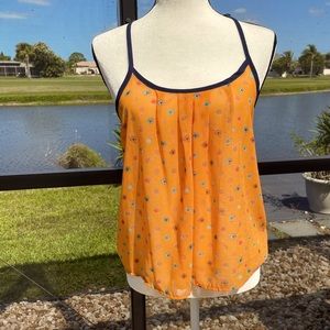 Princess Vera Wang Crisscross Floral Tank - SZ S
